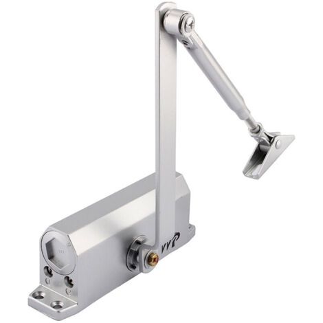Automatischer hydraulischer Türschließer mit Stoppvorrichtung, einstellbarer Federtürschließer, Puffer geschlossen, gewerbliche und private Nutzung, 35-60 kg Tür (1/4)