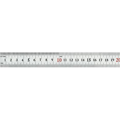 RIGHELLO SEMIRIGIDO ACCIAIO INOX - 500X27X0,9