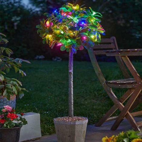 Guirlande solaire multicolore 200 micro leds