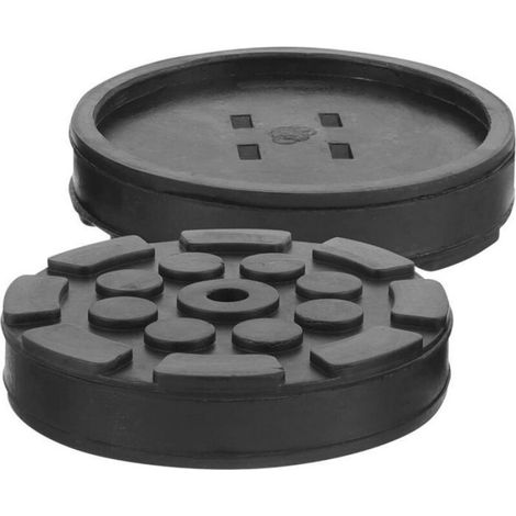 Tampon Cric - Caoutchouc 120 mm - Pour Stabilisation Sous Cric Automobile - 4 Pièces (1/4)