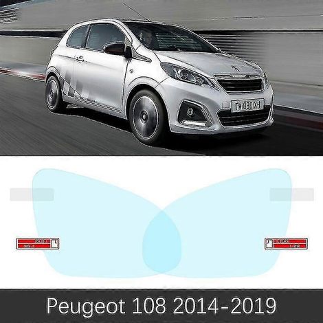 Film de protection pour rétroviseur intérieur Peugeot 107 (2005-2014) et Peugeot 108 (2015-2019) : protection intégrale, anti-buée et imperméable. Accessoires pour Peugeot 108. (1/5)
