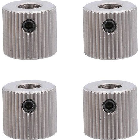 Strangpressrad aus Edelstahl, 4 Zahnräder mit je 40 Zähnen, 5 mm Innenbohrung – Silber (1/3)