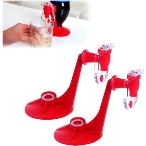 Distributeur De Boissons Gazeuses 2 Pièces, Buveur De Soda Inversé, Distributeur De Boissons, Porte-boissons Mini Automatique ,yd (1/4)