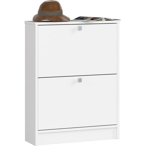 Scarpiera AKORD Bianco 60 cm 2 ante 60x20x80 cm (1/5)