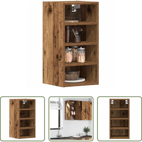Rangement mur - Armoire suspendue "Riga" Bois ancien 30 x 29,5 x 60 cm Bois d'ingénierie (1/5)