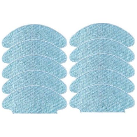 Lot de 10 chiffons de nettoyage pour aspirateur Tefal X-Plorer 45 / RG8275WH : accessoires et lingettes de rechange. (1/5)