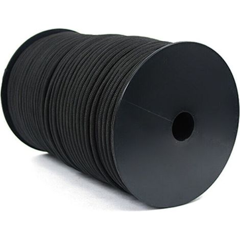 100M 550 Type Parachute Corde Paracord Longe Corde 9 Strand Cores Tente de Sauvetage Randonnée Corde Rouleau (Noir)