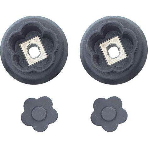 Set de 2 guides de couplage engrenage avec fleurs 5 branches Monsieur Cuisine connect smart MCC MCS (1/4)