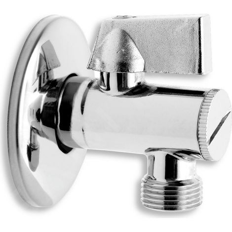 Novaservis Robinets d’angle - Vanne d'angle avec filtre, aluminium/chrome CF3008/10