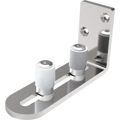 CCJH Guide inférieur réglable pour porte coulissante Acier inoxydable (1/5)