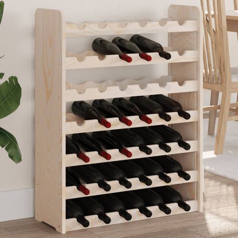 Casier à vin 67,5x25x87 cm Bois de pin massif vidaXL