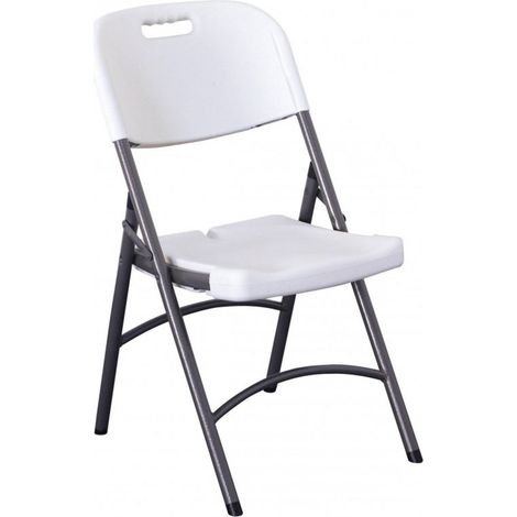 1PZ SEDIA PIC NIC PIEGHEVOLE 'PARTY' CM 55 X 46 H 87 CM - COLORE BIANCO (1/4)