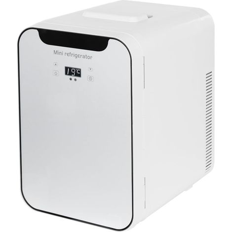 Mini réfrigérateur de 20 l avec affichage numérique LED, Refroidissement rapide dans boîte de refroidissement, Réglage de température, Petit réfrigérateur pour chambre et bureau