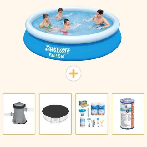 Bestway Bestway Fast Set Ronde - 366x76 cm - 5-pièces S208 (1/5)
