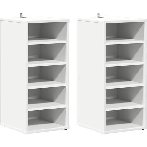 Maison Exclusive - Meubles à chaussures 31,5 x 35 x 70 cm Blanc (1/5)