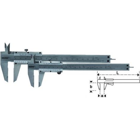 CALIBRO ACCIAIO INOX 1/20 MM. 150/235 MAURER (17957)