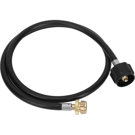 Tuyau de gaz propane 1.2m avec adaptateur de réservoir, convertisseur pour réchaud de camping et barbecue gril (1/5)