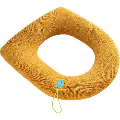 Coussin De Siège De Toilette - Élastique En Spandex - Pour Sièges Ronds Et Ovales - Lavable En Machine - 1 Pièce (1/5)