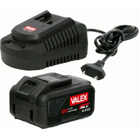 Kit de démarrage comprenant une batterie lithium-ion 18 V 3 Ah et un chargeur OneAll 1997559 VALEX