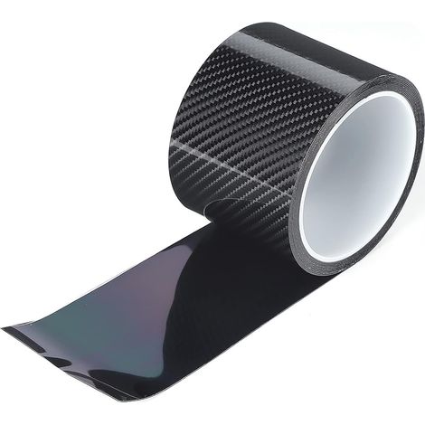 Seuil De Porte Film Carbone Bande Auollante Portiere Vinilo Fibra Carb Film De en Fibre De Carbone Auollant Anti-ures pour Porte De 3 Cm X (1/5)
