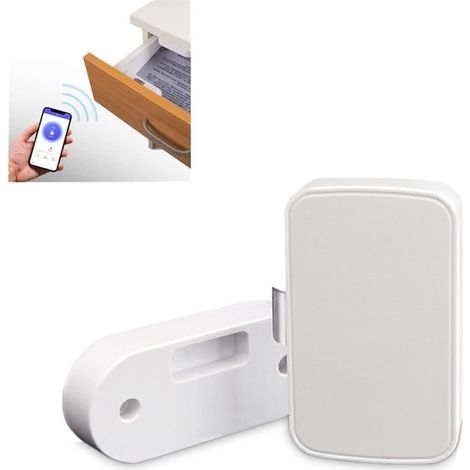 Serrure de porte intelligente Serrure biométrique d'empreinte digitale de maison intelligente tiroir caché serrure électronique stockage de fichiers de confidentialité Protection de sécurité résidenti (1/5)