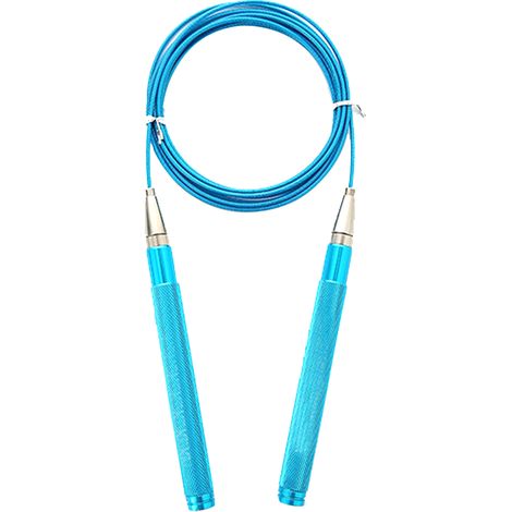 Corde À Sauter - Câble En Pvc Acier Inoxydable - Rotation 360° Sans Friction - Ajustable Autobloquant - Pour Boxe Crossfit Fitness - 1 Pièce (1/5)