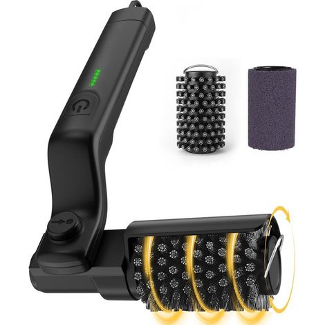Brosse électrique pour barbecue en acier inoxydable, brosse de nettoyage pour grille avec poignée antidérapante, outil d'entretien du barbecue (1/5)