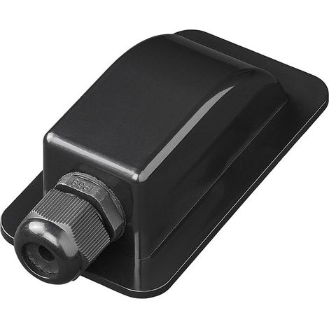 Pasacables de techo simple negro