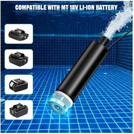 Pompe submersible pour batterie Makita 18V, mini pompe à eau, pompe d'aspiration, pompes de piscine pour sous-sol, piscine, irrigation de jardin, lavage de voiture (SANS batterie)
