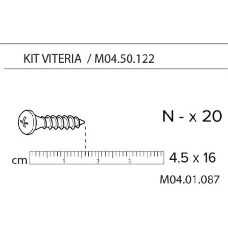 R KIT VITERIA MO4.50.122 X COPRICALDAIA RESINA HIMALAYA C/SERRANDA 59X39X98H