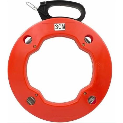 Aiguille tire fil 30M Aiguille électricien en Acier, Fish Tape pour Cable en Boîtier Plastique avec Tête Flexible de Guidage (1/5)