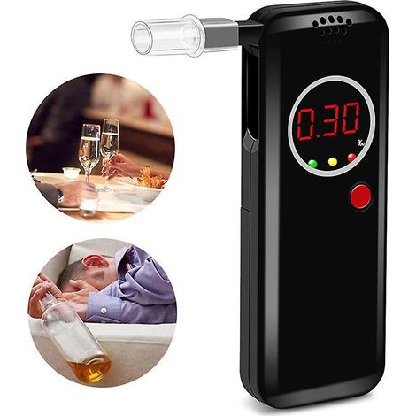 alcootest Ethylotest Electronique, Testeur D'alcool Avec Le Capteur Semi-conducteur Haute Sensibilite, Portable Lcd Numrique Ethylometre (1/5)