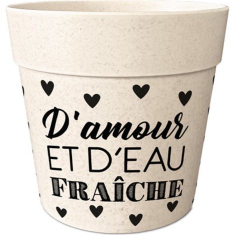 Cache-pot en bambou d'amour et d'eau fraiche 8 cm (1/2)