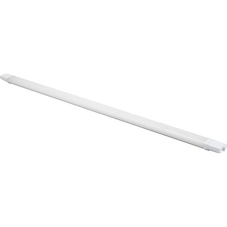 Plafonnier LED - Lampe résistante à l'humidité - 120 cm - IP65 - Lampe de travail longue portée - 1 tube fluorescent LED - 36 W - Lumière blanche froide 5000 K - Idéal pour salle de bain, garage, atel (1/5)