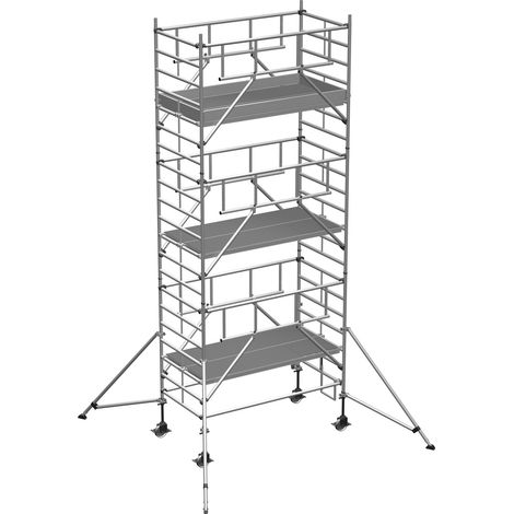 ZARGES Multitower S-PLUS 2T - Fahrgerüst Ausleger Arbeitshöhe 7.30 m 5.3 m + Plattform 1.20 m x 2.50 m (1/5)