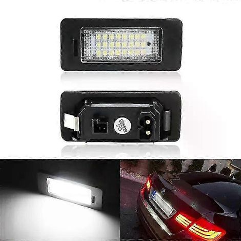 LED d'éclairage de plaque d'immatriculation Canbus pour BMW E92 E93 F30 F31 F45 E39 E60 F11 E70 X5 E84 X1 E82 F22 E90 E91 E61 F10 (1/5)