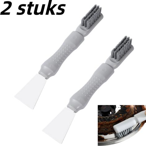 Outil de nettoyage en 2 pièces : couteau de nettoyage, brosse pour mastic d’étanchéité, petite pelle multifonction, grattoir à colle et à saletés – gris (1/5)