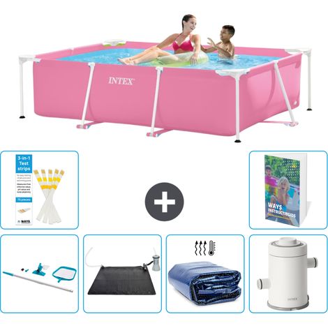 Intex Piscina con estructura Rectangular - 220x150x60 cm - 7-piezas  S61