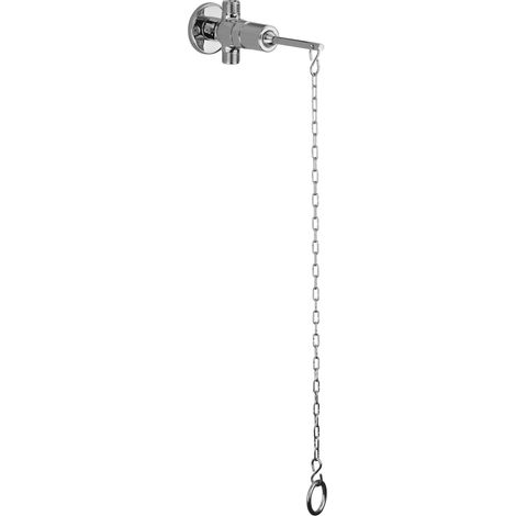Grifo de ducha de pared con temporizador de 15 a 25 segundos y control de cadena MCM 903500 Cromo