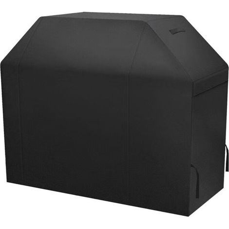 1 housse de barbecue, imperméable 420D Oxford avec revêtement PVC, dimensions 105x49x102 cm, noir, pour gril à gaz extérieur (1/5)