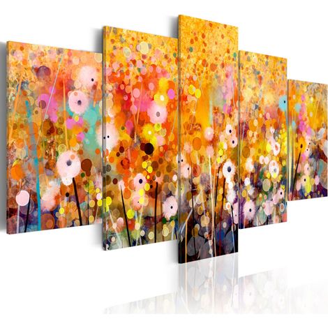 Tableau Imprimé "Amber Garden" 50 x 100 cm (1/2)