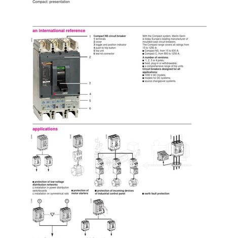 DISJONCTEUR C60H B6 6A 3P 10kV SCHNEIDER Nouveau