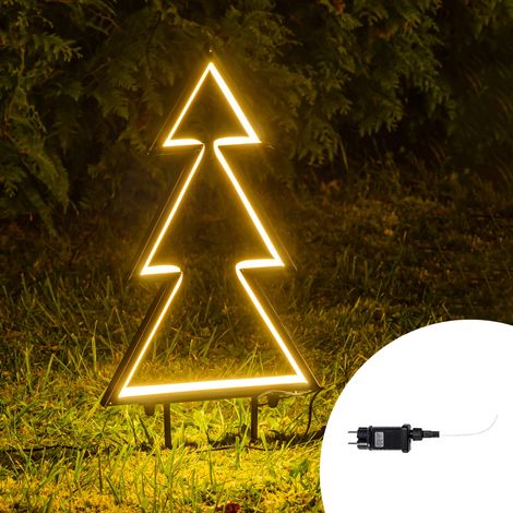 Albero di Natale luminoso 70cm con staffe da giardino Wisdom (1/3)