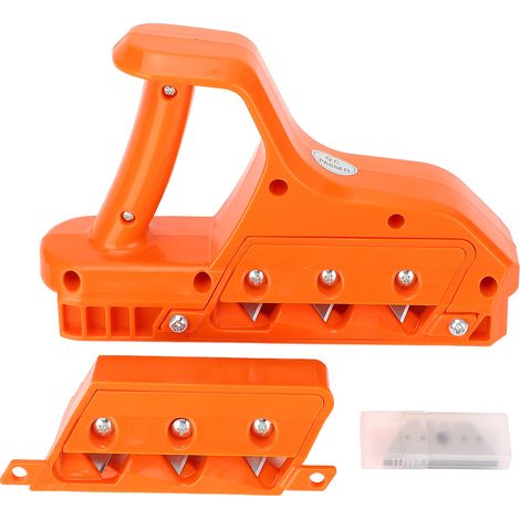 Coupe-plaque de plâtre rapide avec 3 lames 45 60 degrés chanfrein bordeur de plaque de plâtre rabot à main pour plaque de plâtre, bois tendre, plastique (1/5)