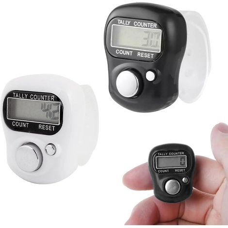 Lot de 2 Compteur, Compteur Manuel, Compteur Digital, Compteur Clicker, Compteur Numérique, Compteur Electronique, Compteur électronique, Compteur Numeration, Compte Rangs, Compte Rang Tricot (1/5)