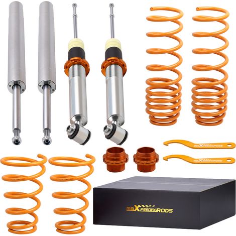 Maxpeedingrods – Kit suspension combiné fileté BMW Série 5 E34 518i 520i 525i 530i – Hauteur réglable 35-75mm – Amortisseur double tube – Applications 1988-1995 (1/5)