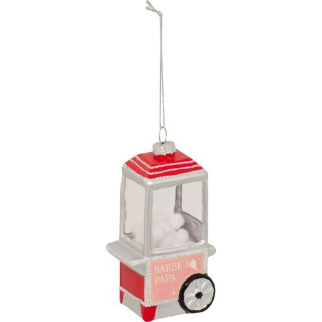 Soggetto in vetro candyfloss h.11cm rosso - Feeric lights & christmas