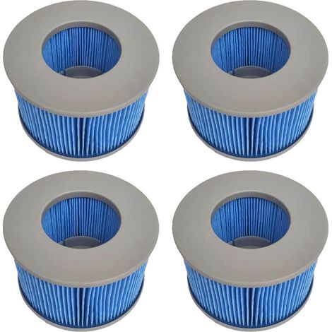 4-Piece Upgraded Edition Set for Mspa Inflatable Pools, Improved Version, Hot Tub Filter, Cartridge Pump for Spas and Inflatable Pools - 2020 Model and Newer (1/5)
