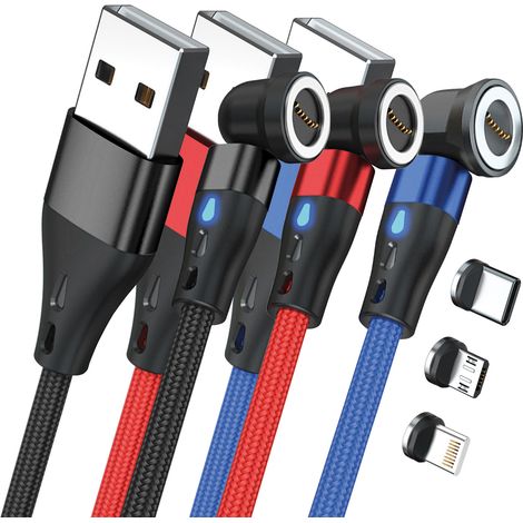 RealPower MagneticCharge3 cable USB 1 m USB A Negro, Azul, Rojo (1/5)