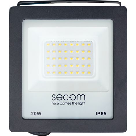 Proiettore LED Tenko Eco 20W 2000lm IP65 14.4x4.5x15.6cm Nero 50000H SECOM